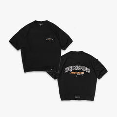 Represent Vintage Washed Black Amsterdam Gothic Script Double Sided Print T-Shirt Heavyweight Oversized European City Streetwear Tee