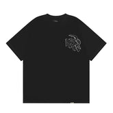 Represent Technical Sketch Line Art R Monogram Front Chest Small Print Back Large Blueprint Graphic Boxy Fit Loose Short Sleeve Top Men Women