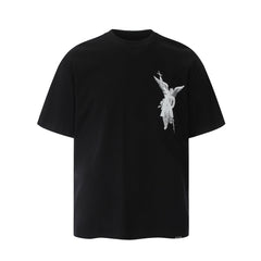 Represent Vintage Sketch Archangel Graphic Chest & Back Logo Loose Fit Short Sleeve Tee