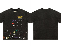 Gallery Dept Washed Brushstroke Front Logo Cotton Tee