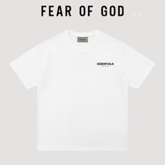 Essentials Minimal Logo Chest Print Oversized Short Sleeve T‑Shirt