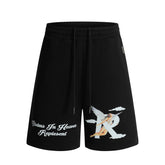 Represent Storms In Heaven Angel Graphic Oversized Fleece Shorts Unisex