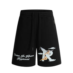 Represent Storms In Heaven Angel Graphic Oversized Fleece Shorts Unisex