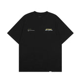 Represent Minimal Chest Script Logo Back Big Text Vintage Washed Crew Neck Boxy Fit Casual Top for Men Women