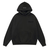 Essentials Minimal Chest Logo Print Oversized Pullover Hoodie