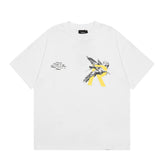 Represent Standing On The Shoulders Giant Yellow R Logo Winged Sculpture Graphic Boxy Fit Crew Neck Short Sleeve Casual Street Top Men Women
