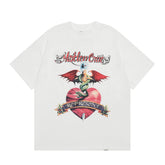 Represent Retro Horror Skeleton Graphic Heavy Cotton Crew Neck Streetwear Loose Fit Casual Tee