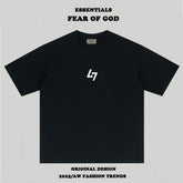 Essentials L7 Chest Graphic Boxy Fit Tee Back Neck Woven Label Streetwear T‑Shirt