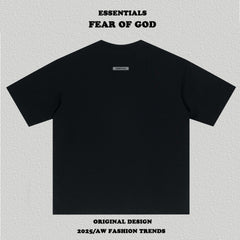 Essentials L7 Chest Graphic Boxy Fit Tee Back Neck Woven Label Streetwear T‑Shirt