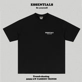 Essentials Front Small Logo Back Eyes Art Print Heavyweight Cotton Boxy Streetwear Tee