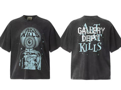 Gallery Dept Distressed Art That Kills Front Back Graphic Tee