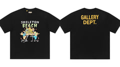 Gallery Dept Skeleton Beach Cartoon Oversized Tee