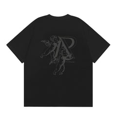 Represent Double Angel Cherub R Logo Double-Sided Print Oversized T-Shirt Unisex Heavy Cotton Black White Vintage Streetwear Tee