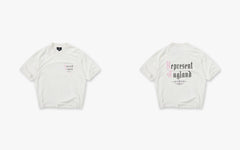 Represent Classic England Script Logo Relaxed Streetwear Tee Black & White