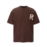 Represent Tape Style R Graphic Dual‑Side Print Boxy Fit Short‑Sleeve Top Men Women Vintage Street T‑Shirt