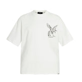 Represent Elegance In Motion Vintage Sketch Pegasus Graphic Front & Back Loose Fit Short Sleeve Tee
