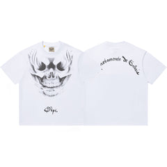 Gallery Dept White Oversized Skull Graphic Tee