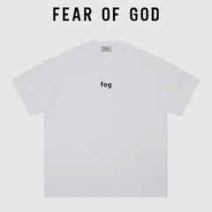 Essentials FOG Minimal Chest Letter Heavyweight Cotton T‑Shirt Boxy Loose Fit Streetwear Tee