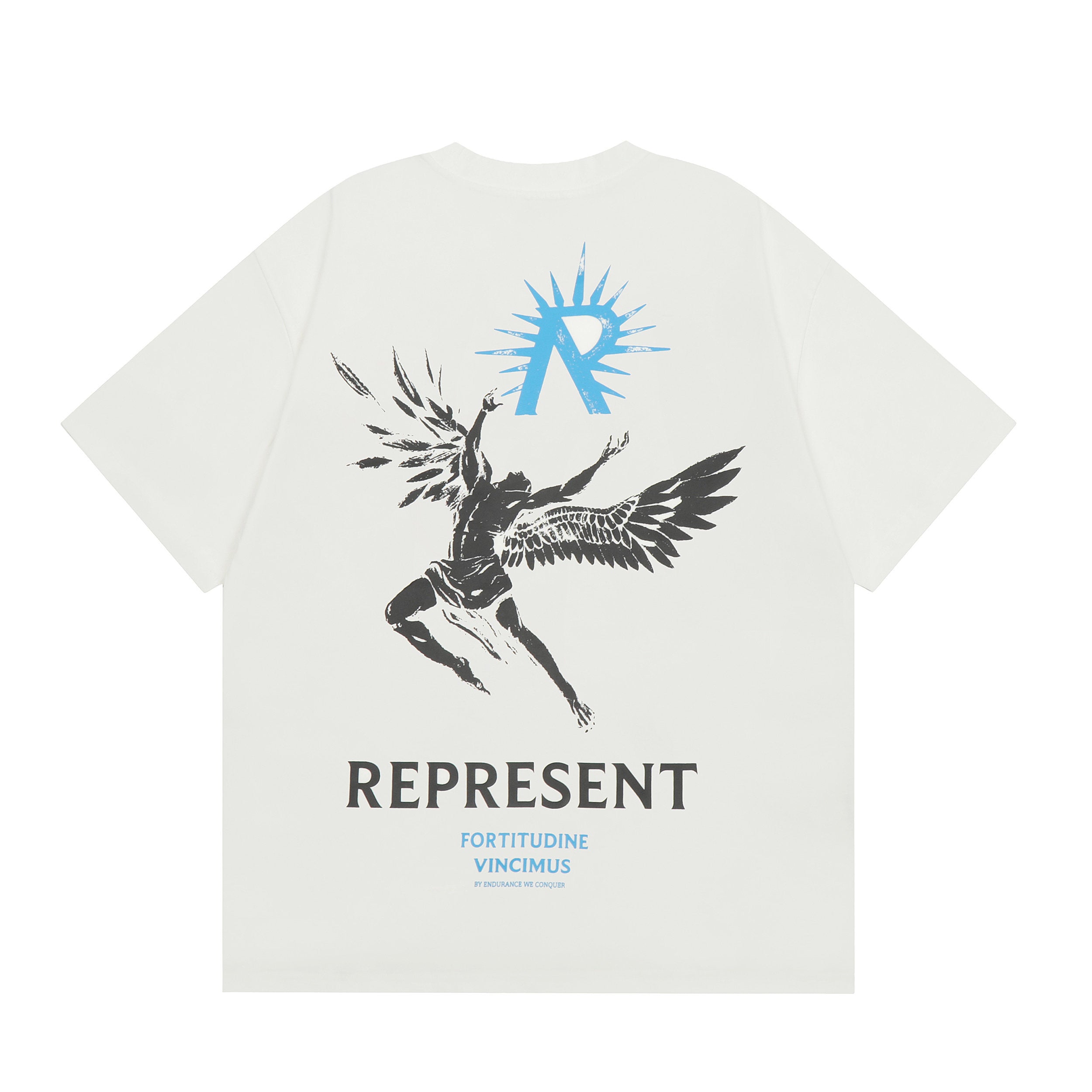 Represent Icarus Winged Angel Dual‑Side Print Boxy Fit Short‑Sleeve Top Men Women Vintage Street T‑Shirt