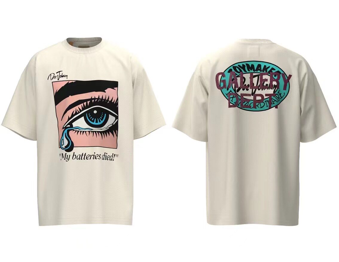 Gallery Dept Vintage Pop Art Eye Dual Print Cotton Tee