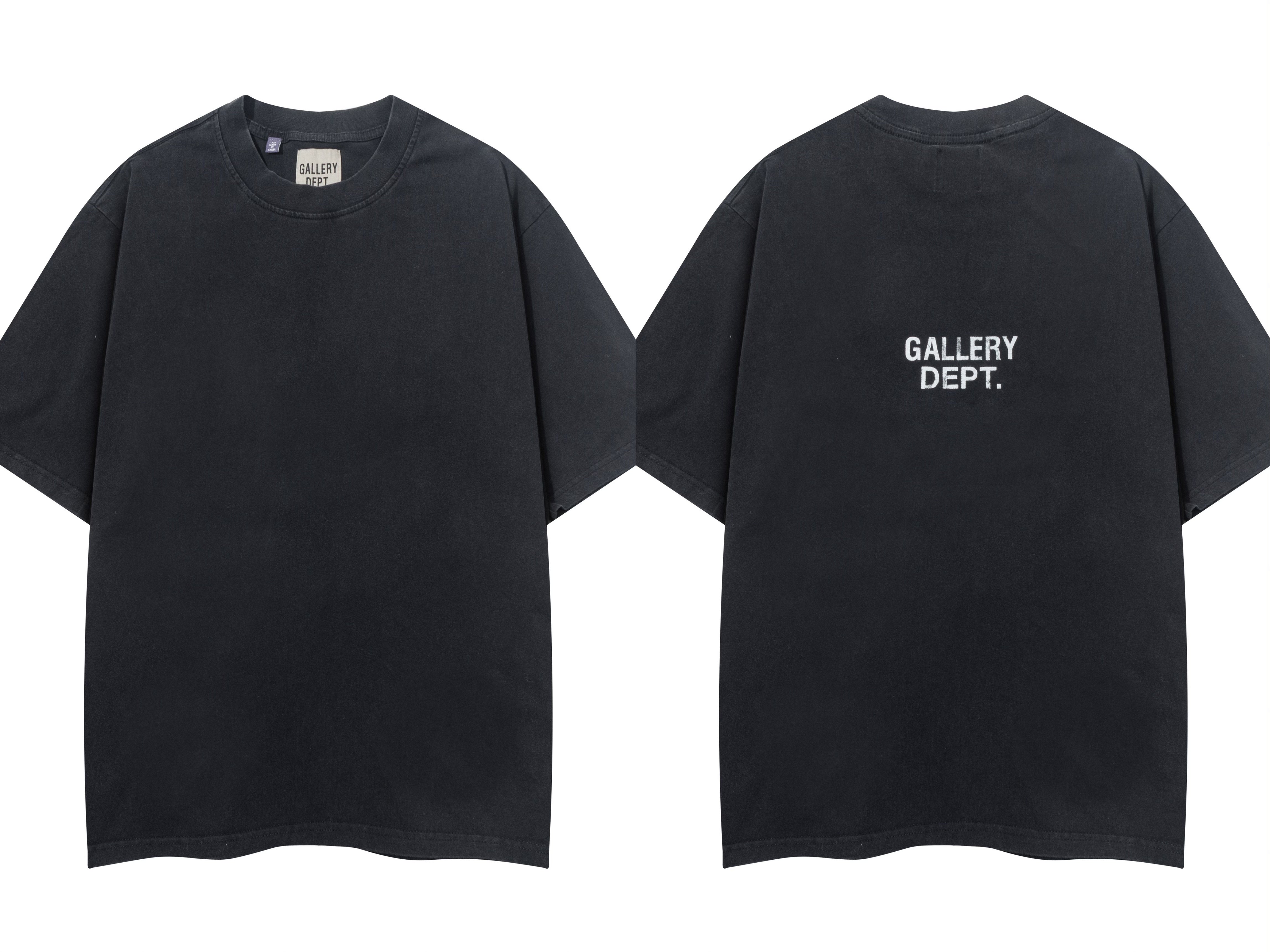 Gallery Dept Minimal Back Print Solid Cotton Streetwear Tee