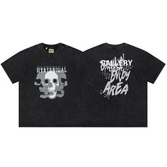 Gallery Dept Hysterical Skull Washed Black Tee