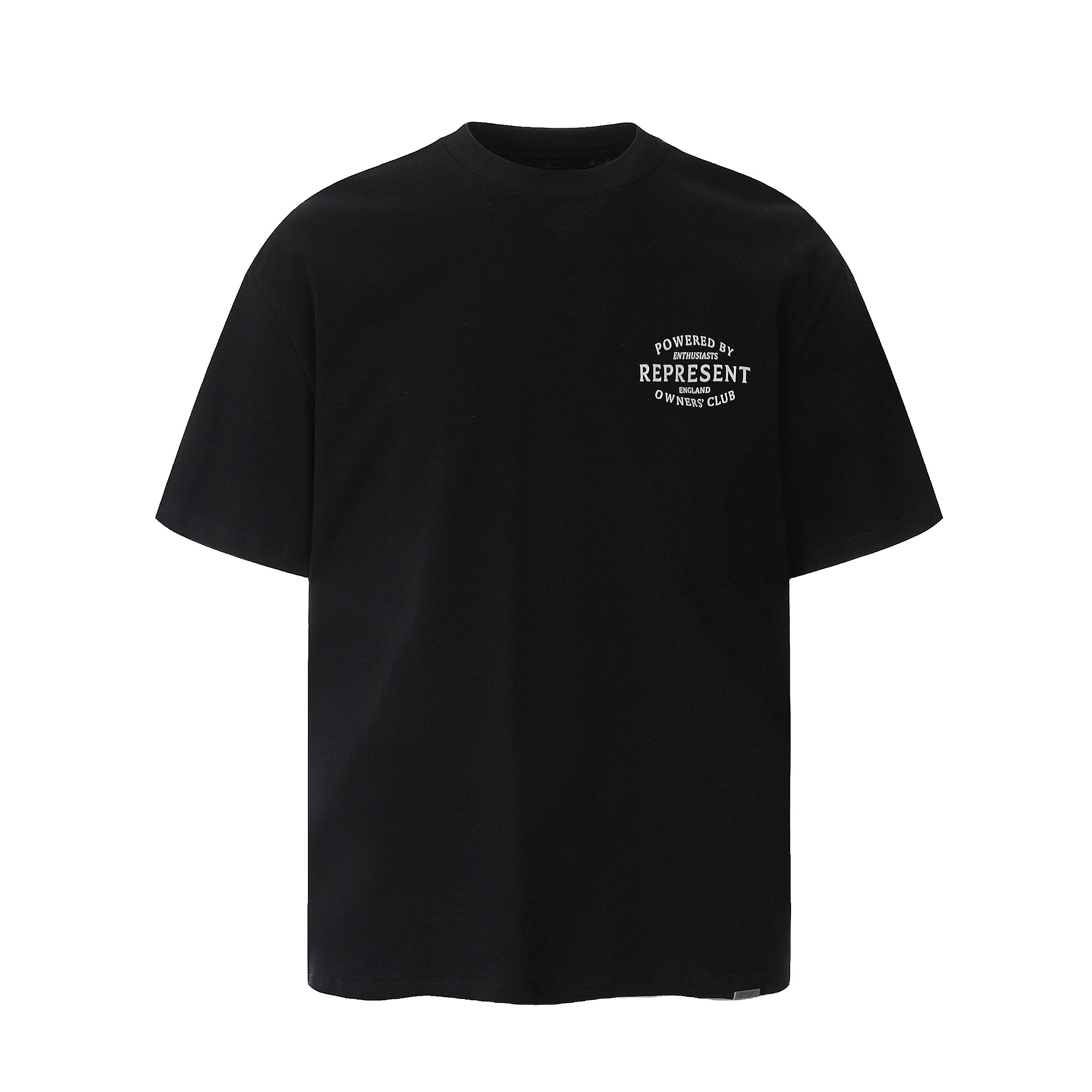 Represent Powered By Enthusiasts Chest & Back Letter Graphic Boxy Fit Loose Short‑Sleeve Top Men Women Casual Street T‑Shirt