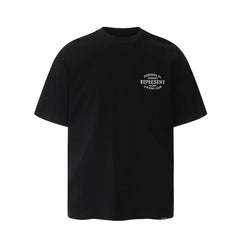 Represent Powered By Enthusiasts Chest & Back Letter Graphic Boxy Fit Loose Short‑Sleeve Top Men Women Casual Street T‑Shirt