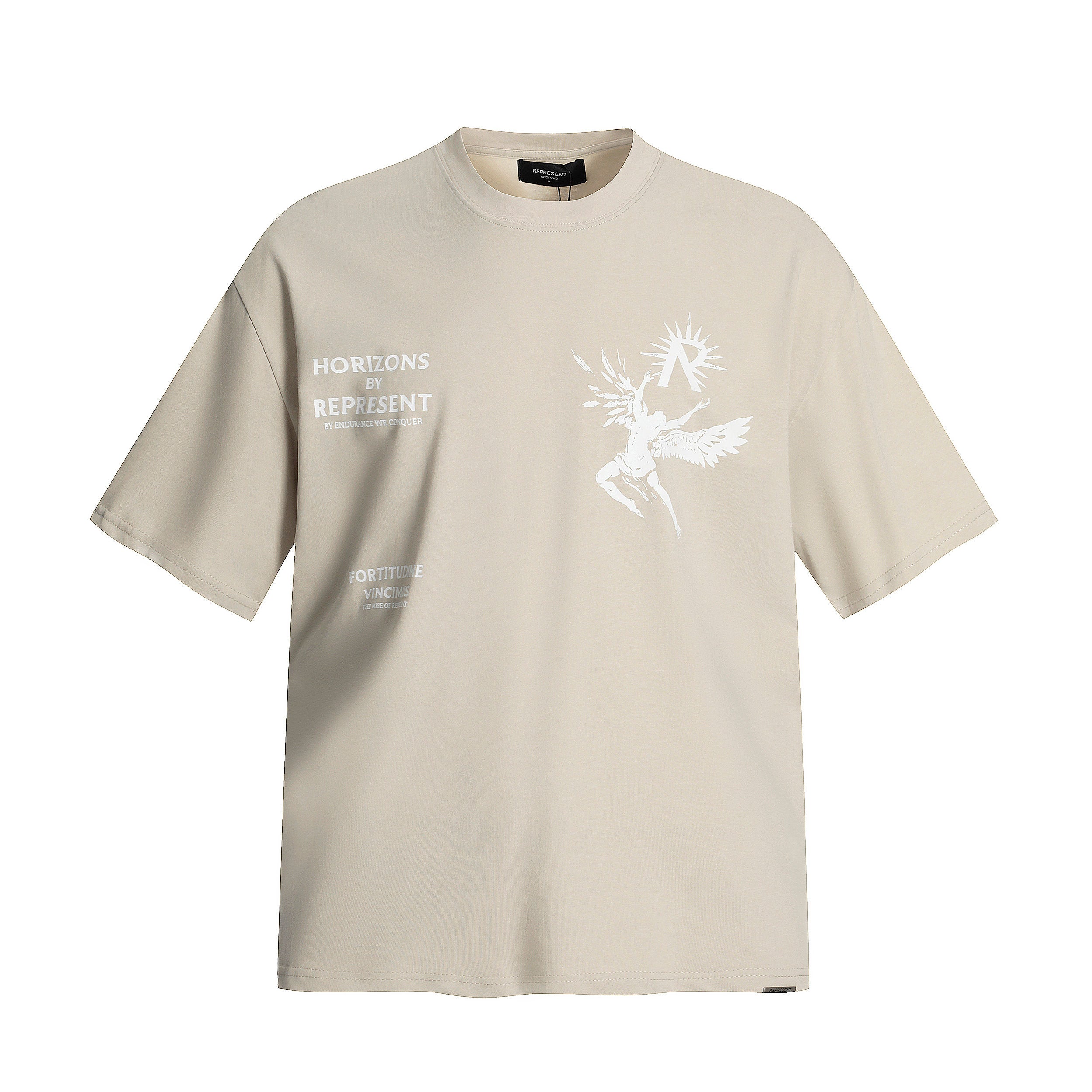 Represent Icarus Winged Angel Dual‑Side Print Boxy Fit Short‑Sleeve Top Men Women Vintage Street T‑Shirt