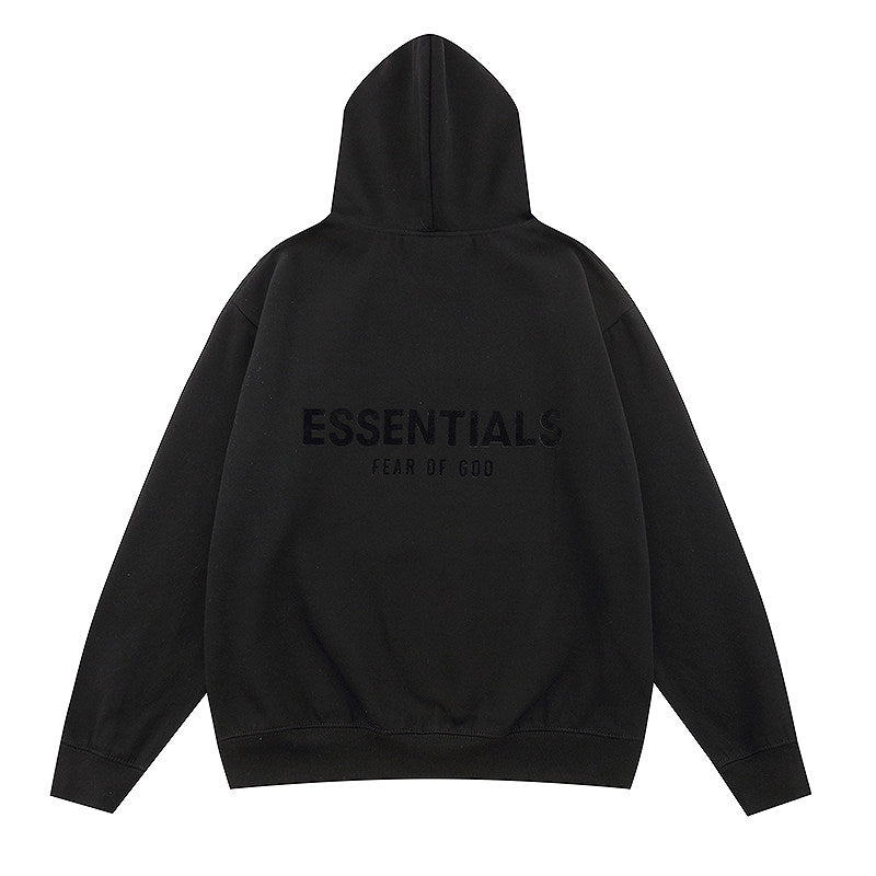 Essentials Minimal Chest Logo Print Oversized Pullover Hoodie