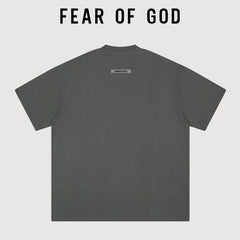 Essentials Vintage Hand Print Oversized Boxy Fit Short Sleeve T‑Shirt