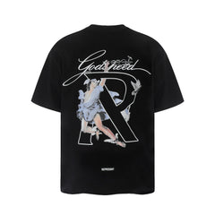 Represent Godspeed Angel Figure Graphic Oversized Heavyweight Cotton Unisex T‑Shirt