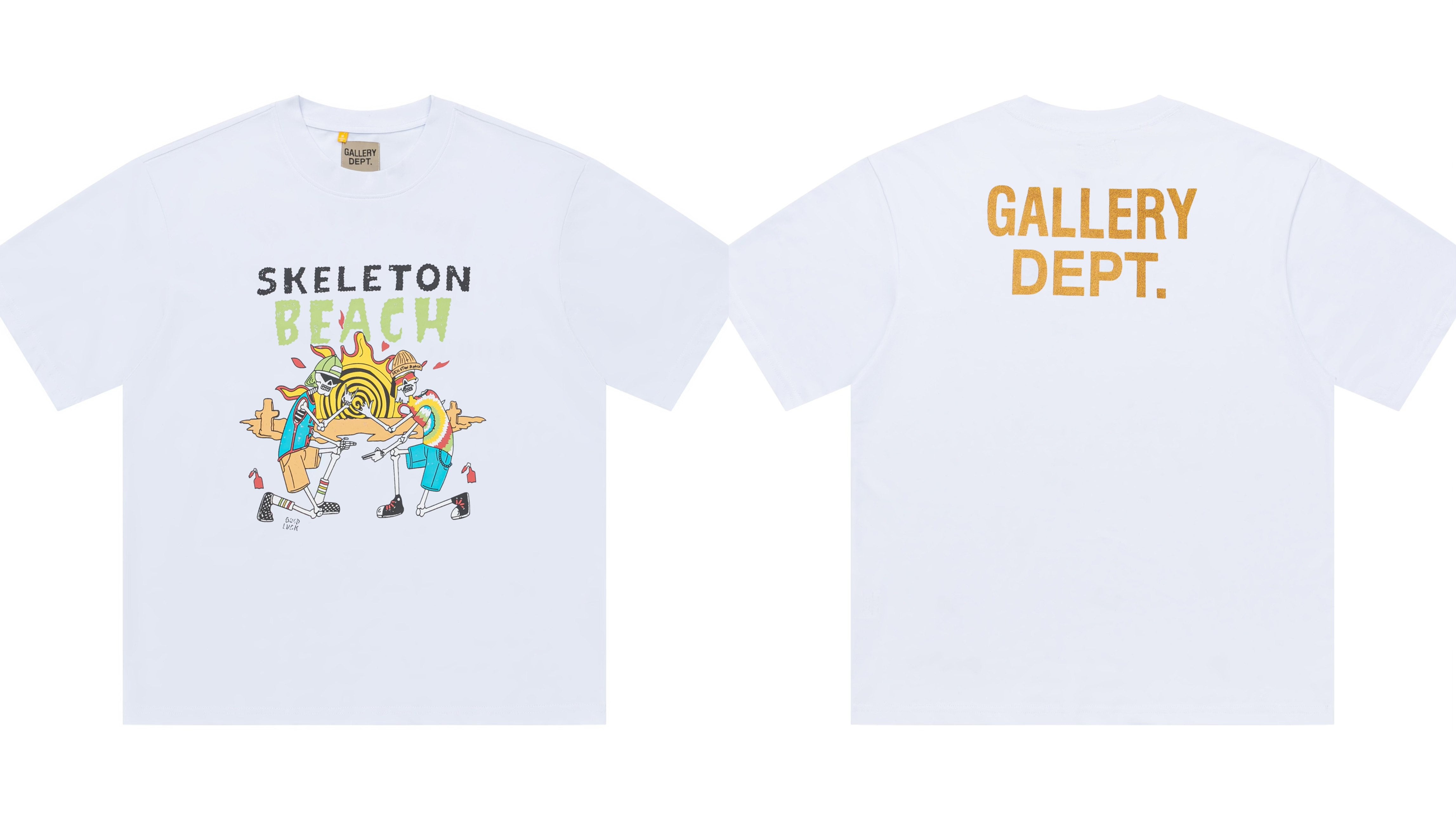 Gallery Dept Skeleton Beach Cartoon Oversized Tee