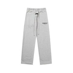 Essentials Drawstring Elastic Waist Straight Leg Jogger Pants