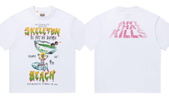 Gallery Dept Skeleton Beach Surf Dual Print Cotton Tee