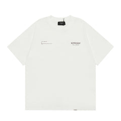 Represent London Address Letter Logo Front Back Print Casual Streetwear Short Sleeve Tee