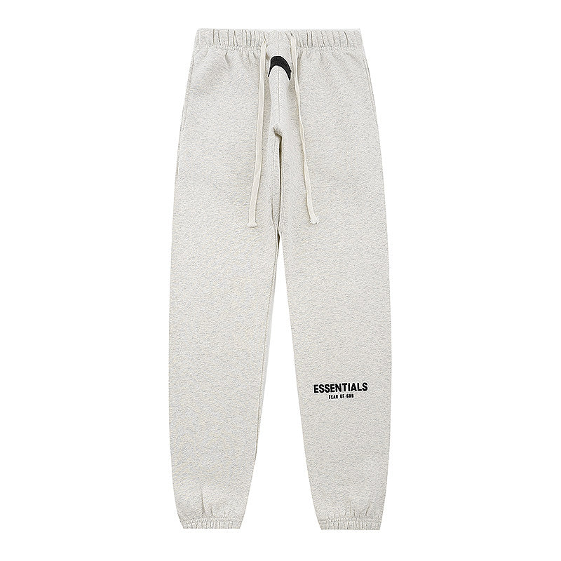 Essentials Elastic Waist Drawstring Cuffed Sweat Pants