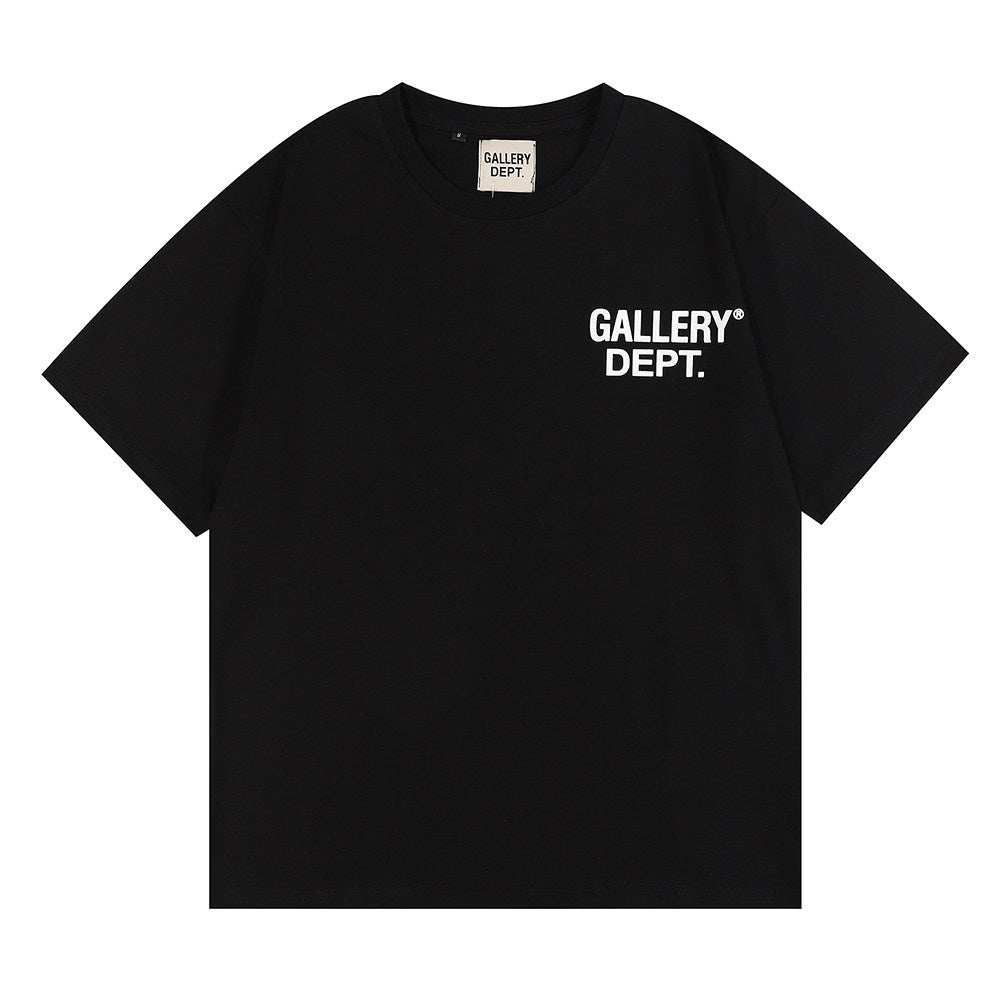Gallery Dept Front Back Printed Classic Logo Casual Cotton T-Shirt