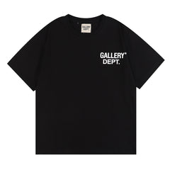 Gallery Dept Front Back Printed Classic Logo Casual Cotton T-Shirt