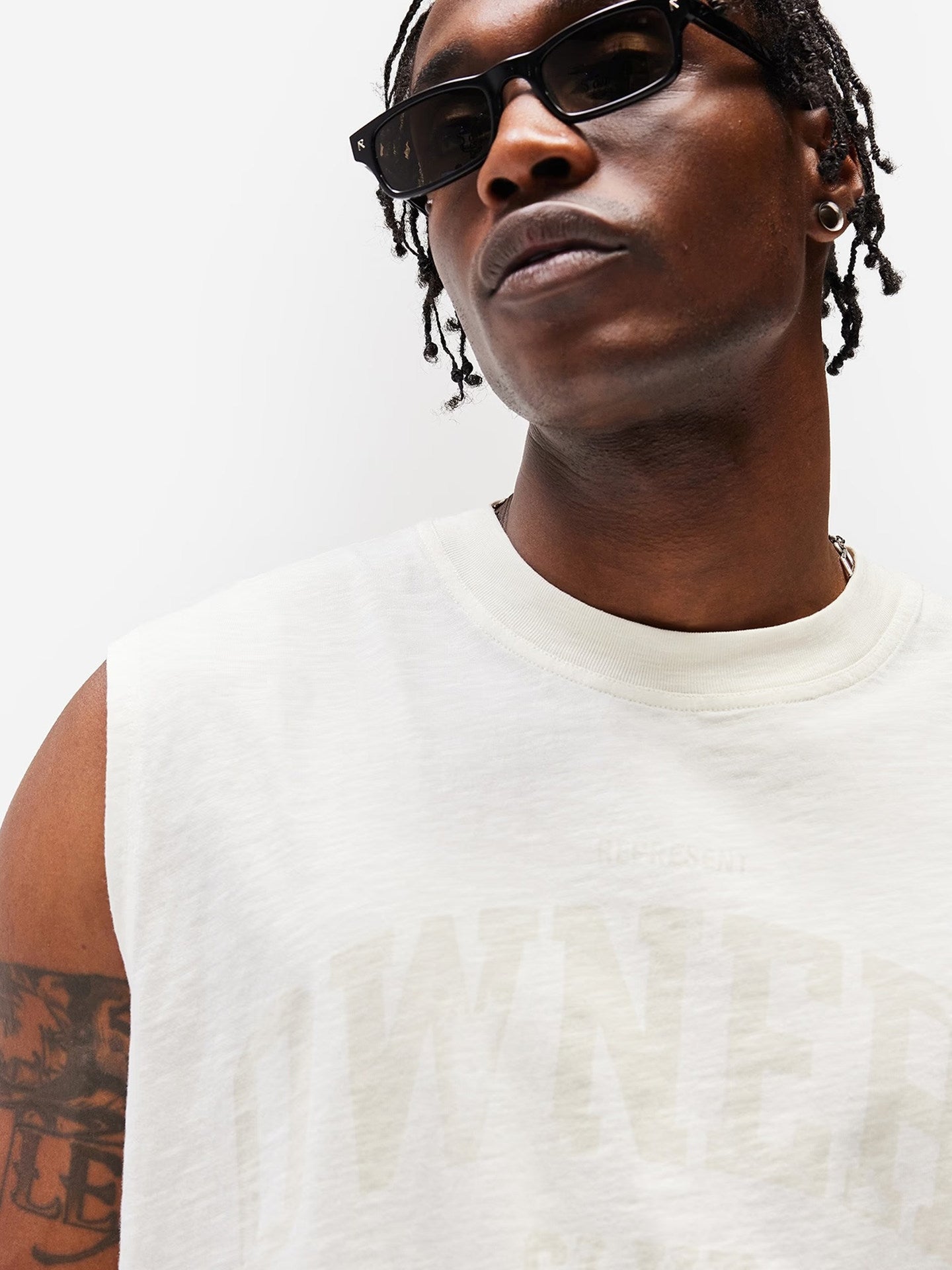 Represent Buster Owners Club Vintage Washed Slub Cotton Sleeveless Tank Top Men Oversized Cutoff Muscle Vest Breathable High Street Summer Casual Streetwear Tee