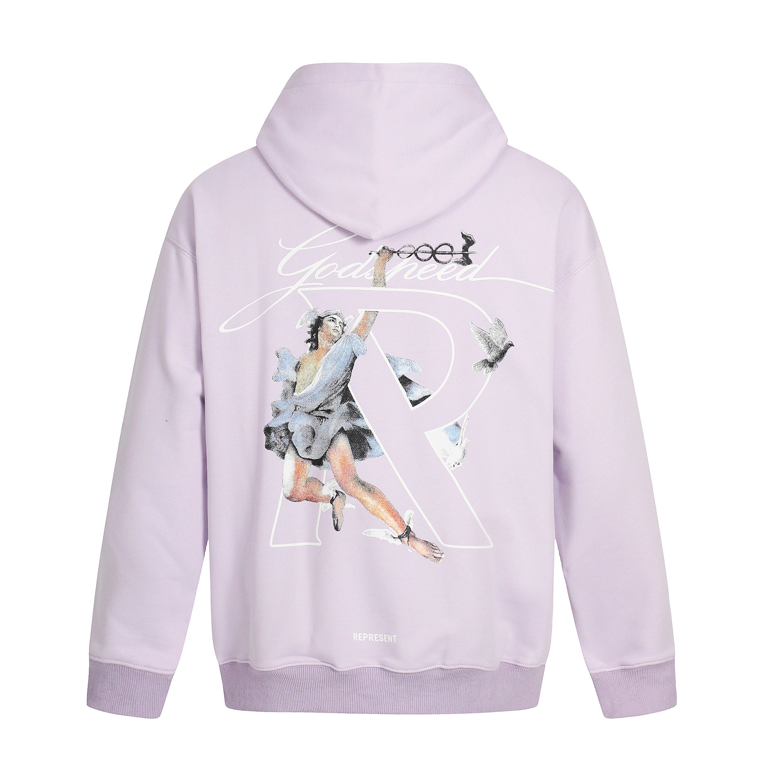 Represent Godspeed Angel Graphic Oversized Pullover Hoodie Unisex