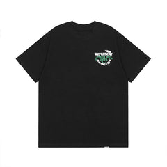 Represent Retro Motor Racing Club Chest Mini Graphic Back Large Wing Letter Print Loose Boxy Crew Neck Short Sleeve Top