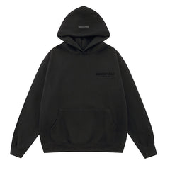 Essentials Minimal Chest Logo Print Oversized Pullover Hoodie
