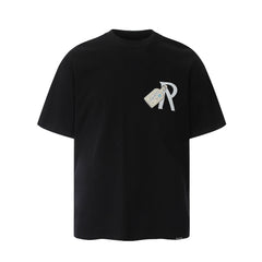 Represent Luggage Tag Graphic Double‑Sided Print Oversized Heavy Cotton Crew Neck T‑Shirt Unisex Streetwear Tee Black & Off‑White Two Colors