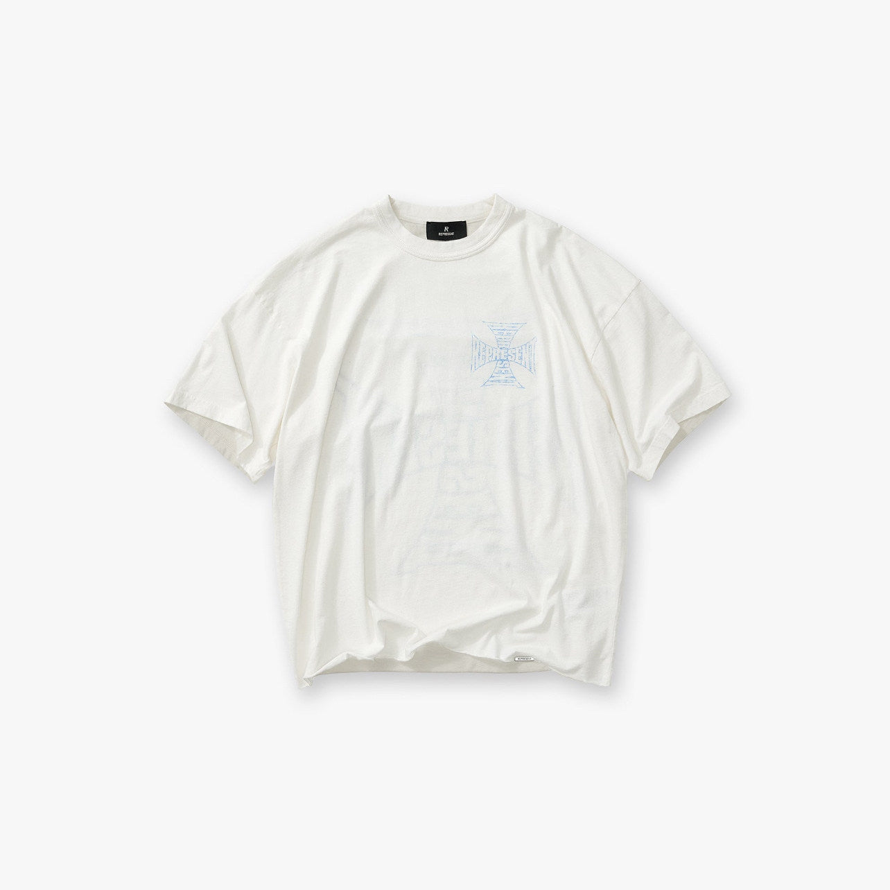 Represent Vintage Cross Logo Front & Back Print Oversized T-Shirt 2 Colors