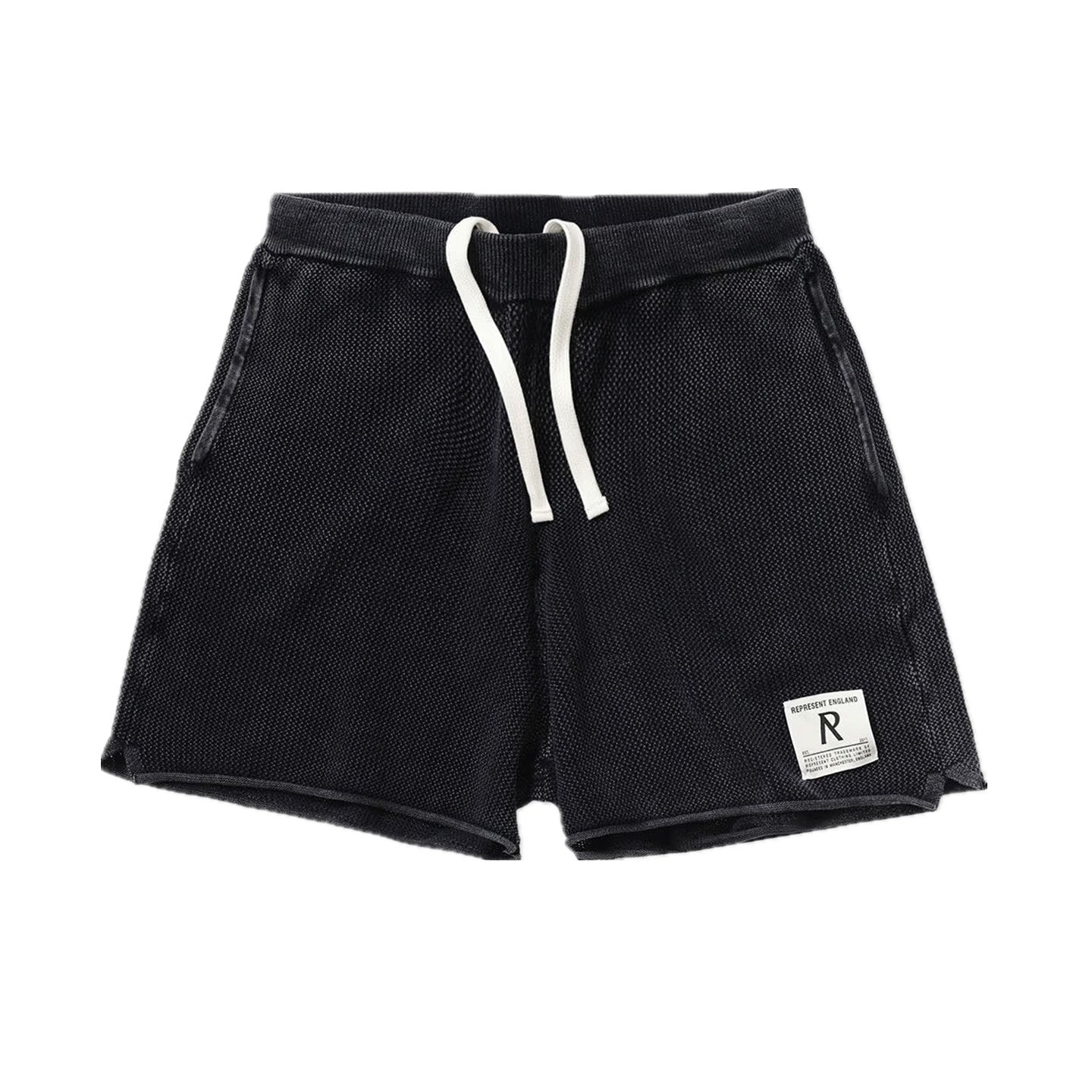 Represent Buster Vintage Rugby Washed Heavy Mesh Sweat Shorts Stone Wash Breathable Loose Athletic Casual Summer Streetwear Shorts
