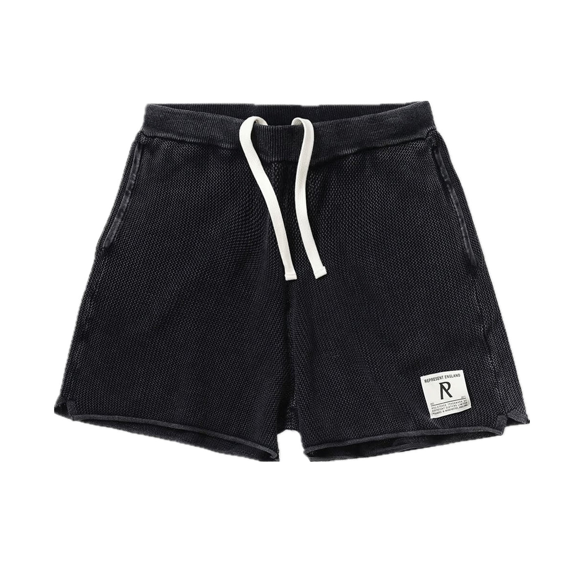 Represent Buster Vintage Rugby Washed Heavy Mesh Sweat Shorts Stone Wash Breathable Loose Athletic Casual Summer Streetwear Shorts