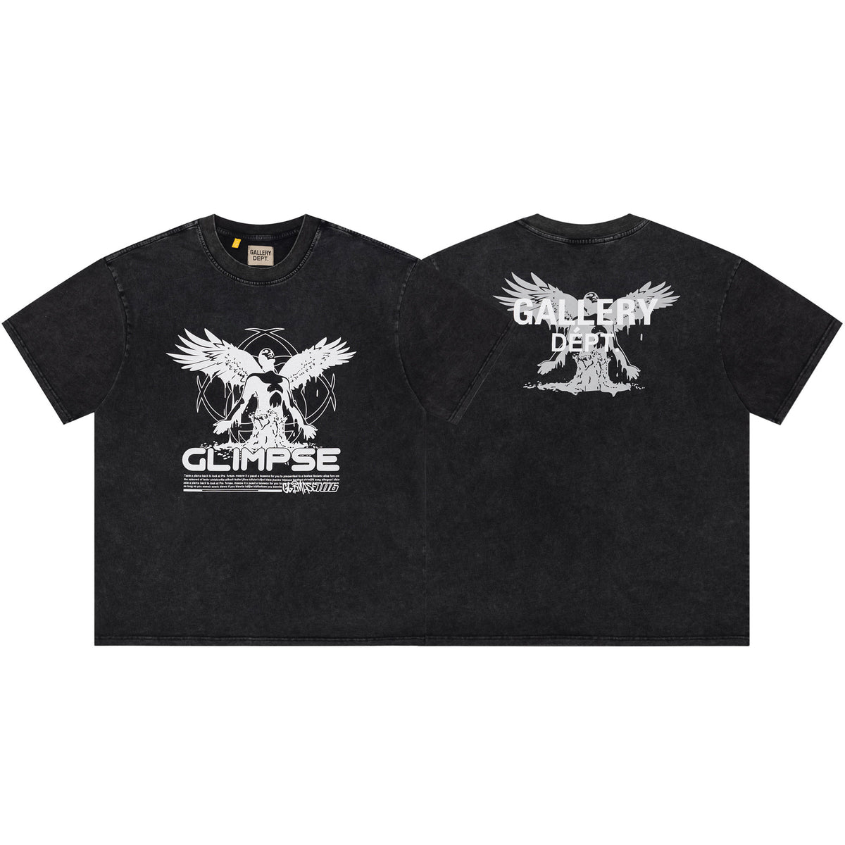 Gallery Dept Angel Graphic Front Back Cotton Streetwear Tee