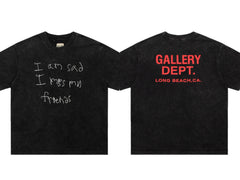 Gallery Dept Long Beach CA Handwritten Dual Print Cotton Tee