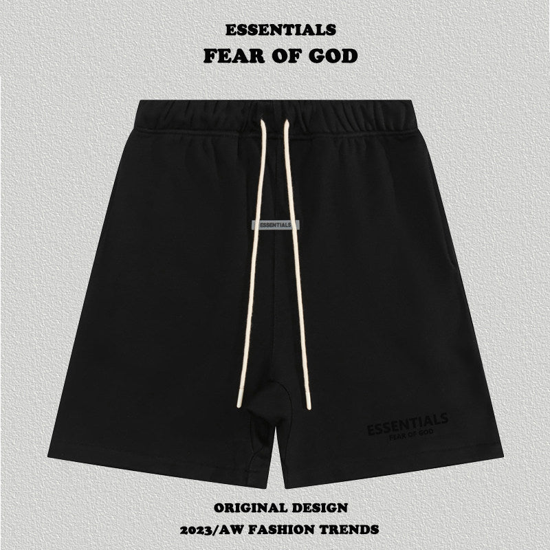 Essentials Elastic Waist Drawstring Casual Streetwear Shorts
